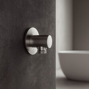 Attacco muro inox in acciaio inox 316L resistente alla corrosione per doccino flessibile