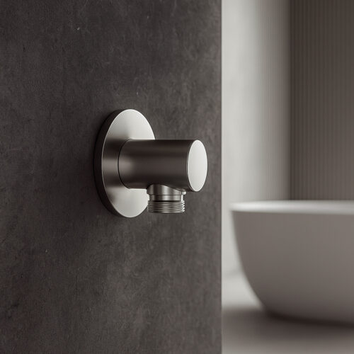 Attacco muro inox in acciaio inox 316L resistente alla corrosione per doccino flessibile