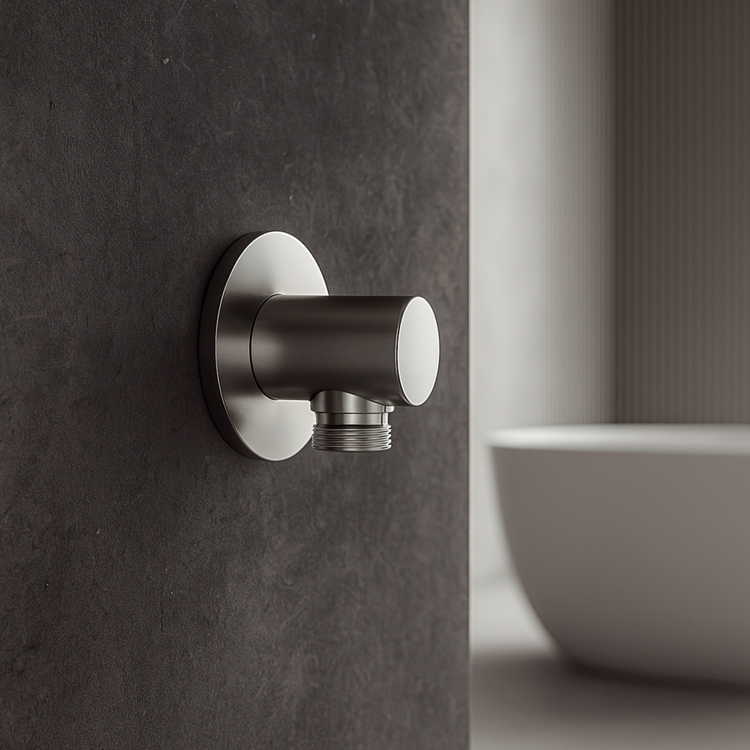 Attacco muro inox in acciaio inox 316L resistente alla corrosione per doccino flessibile