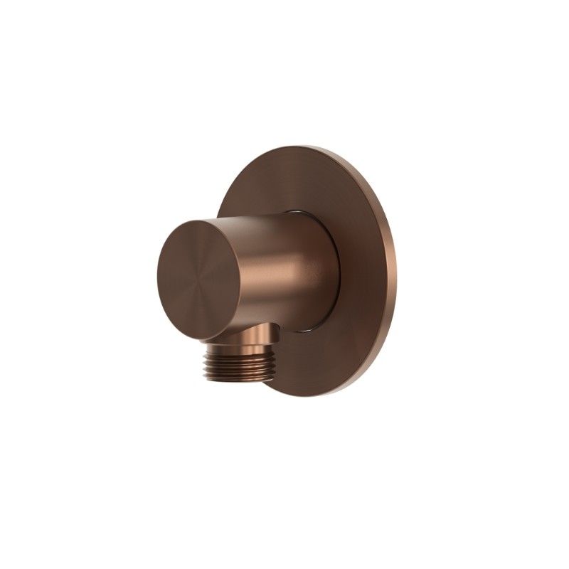 Attacco muro doccino in acciaio inox 316L oro rosa resistente alla corrosione - immagine 2