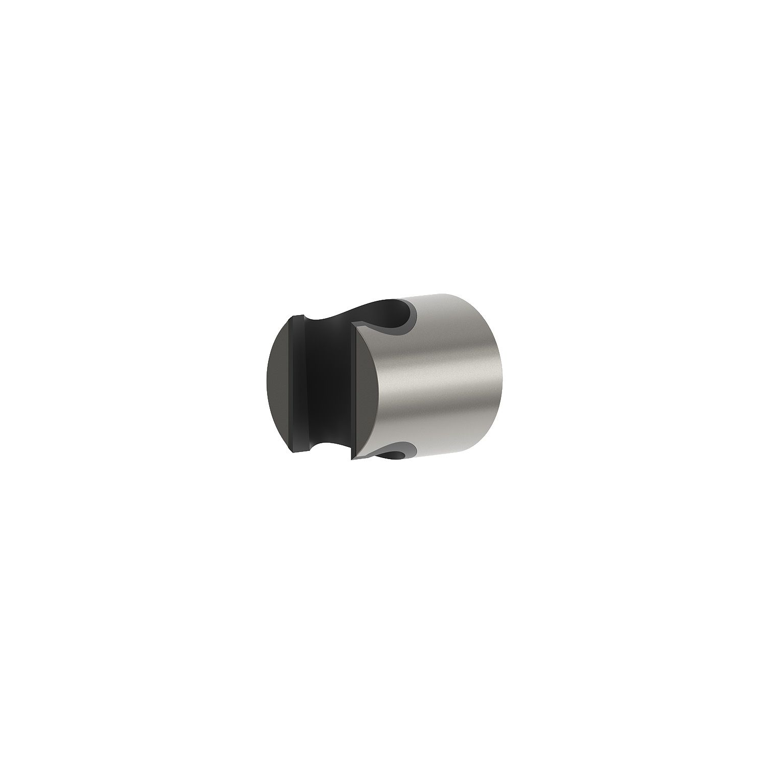 Attacco muro doccino in acciaio inox 316L colore canna fucile resistente e durevole - immagine 2