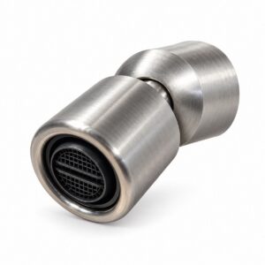 Bocchetta ricambio lavapiedi doccia acciaio inox 316L finitura inox