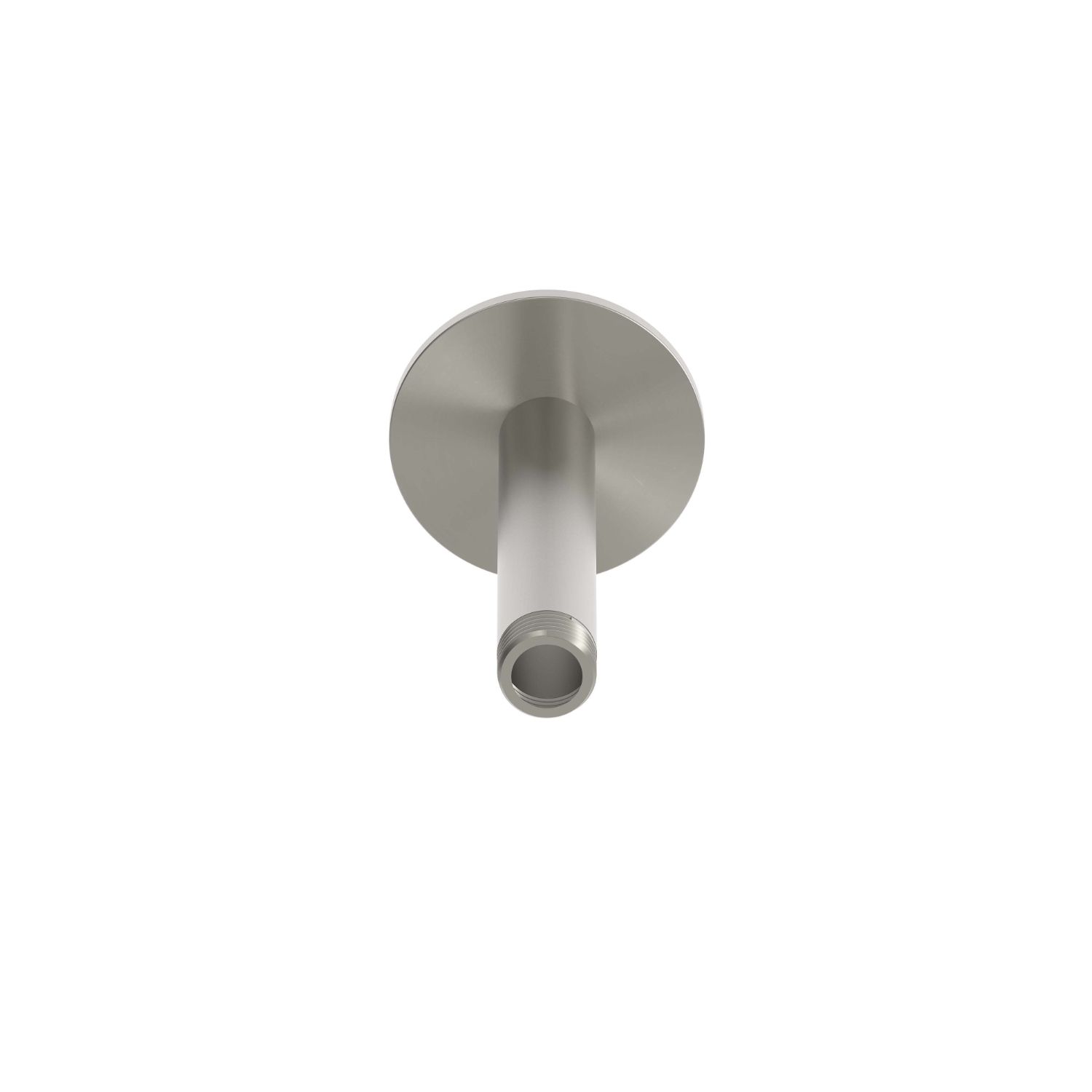 Braccio doccia corto da soffitto in acciaio inox satinato 316L 12 cm - immagine 2