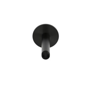 Braccio doccia soffitto corto nero in metallo resistente e design moderno