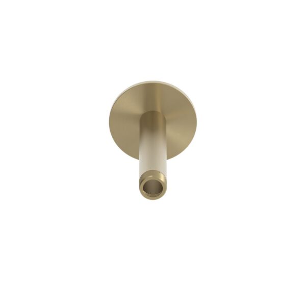 Braccio doccia soffitto corto oro in materiale resistente e durevole