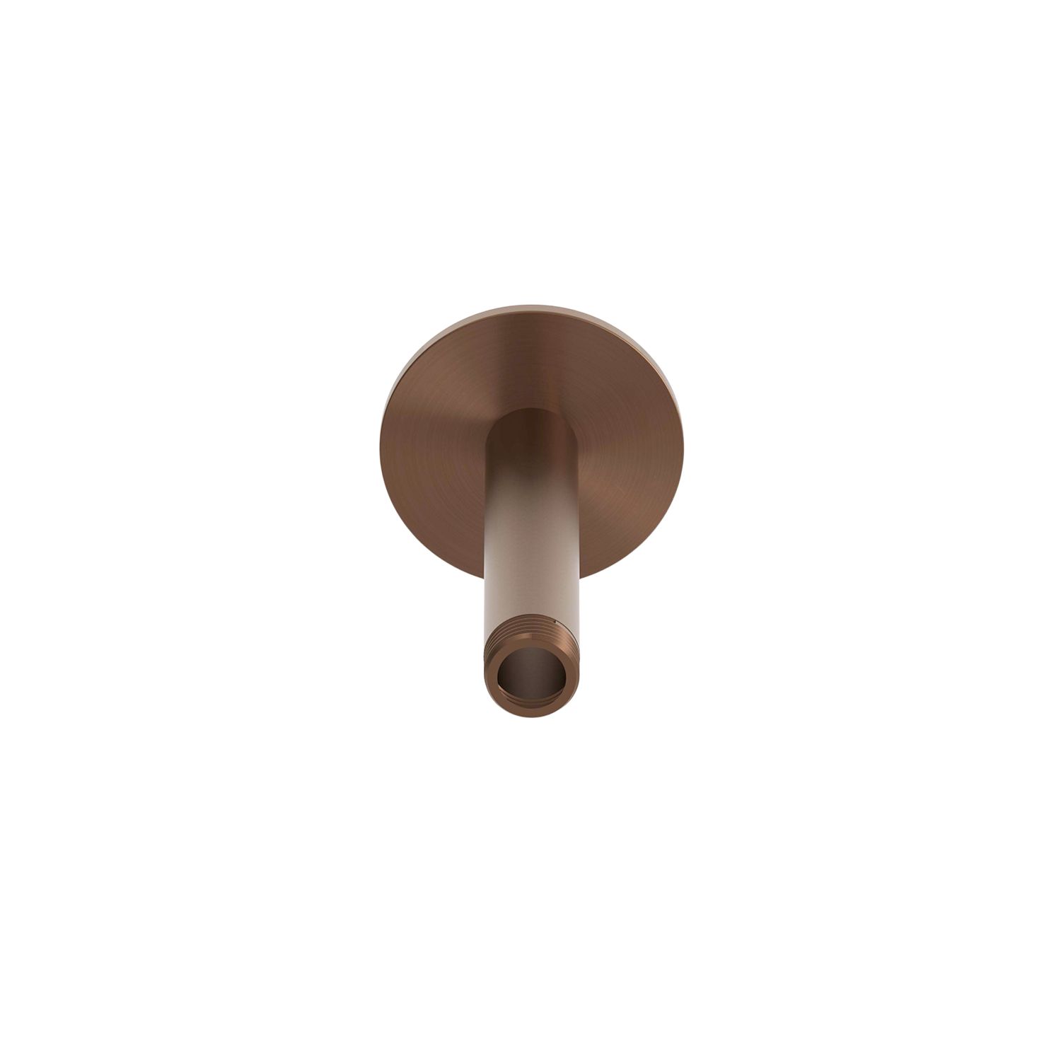 Braccio doccia corto da soffitto in acciaio 316L finitura oro rosa - immagine 2