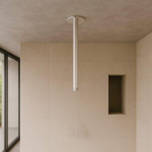 Braccio doccia soffitto 24cm inox satinato acciaio 316L resistente