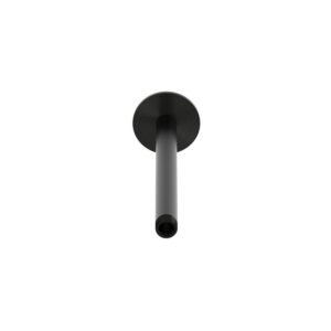 Braccio doccia nero da soffitto lungo in metallo resistente e moderno