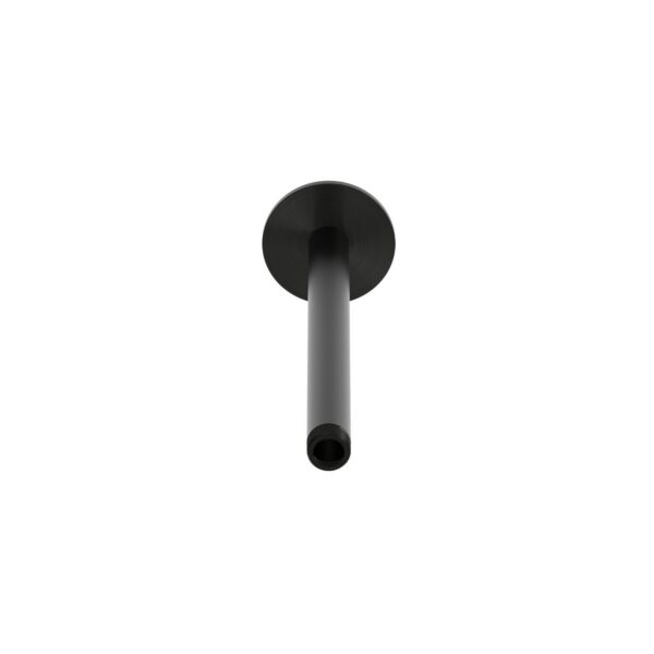 Braccio doccia nero da soffitto lungo in metallo resistente e moderno