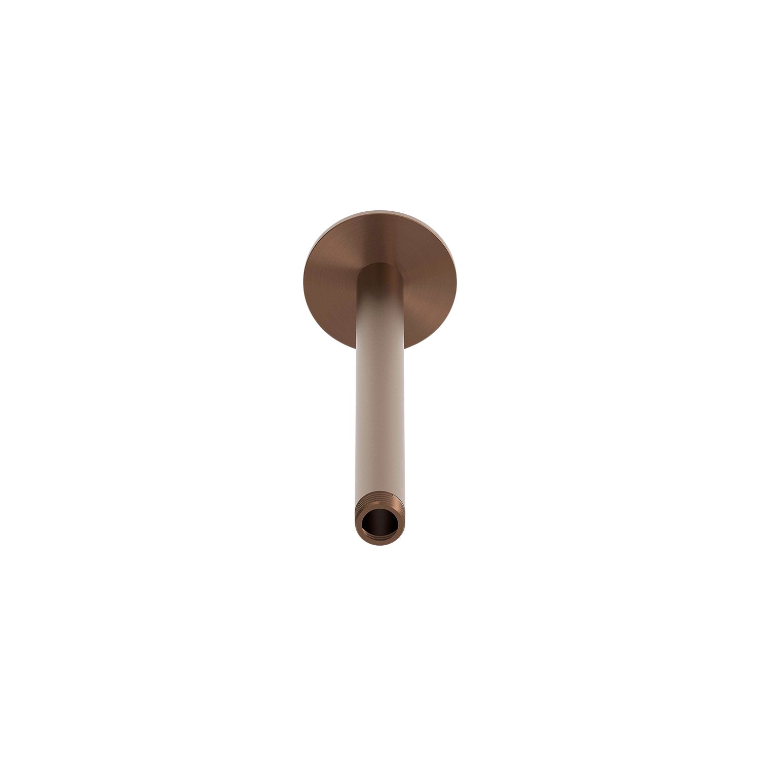 Braccio doccia soffitto lungo in acciaio 316L finitura oro rosa 24cm - immagine 2