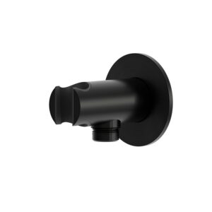Supporto a muro per doccino nero in acciaio inox 316L