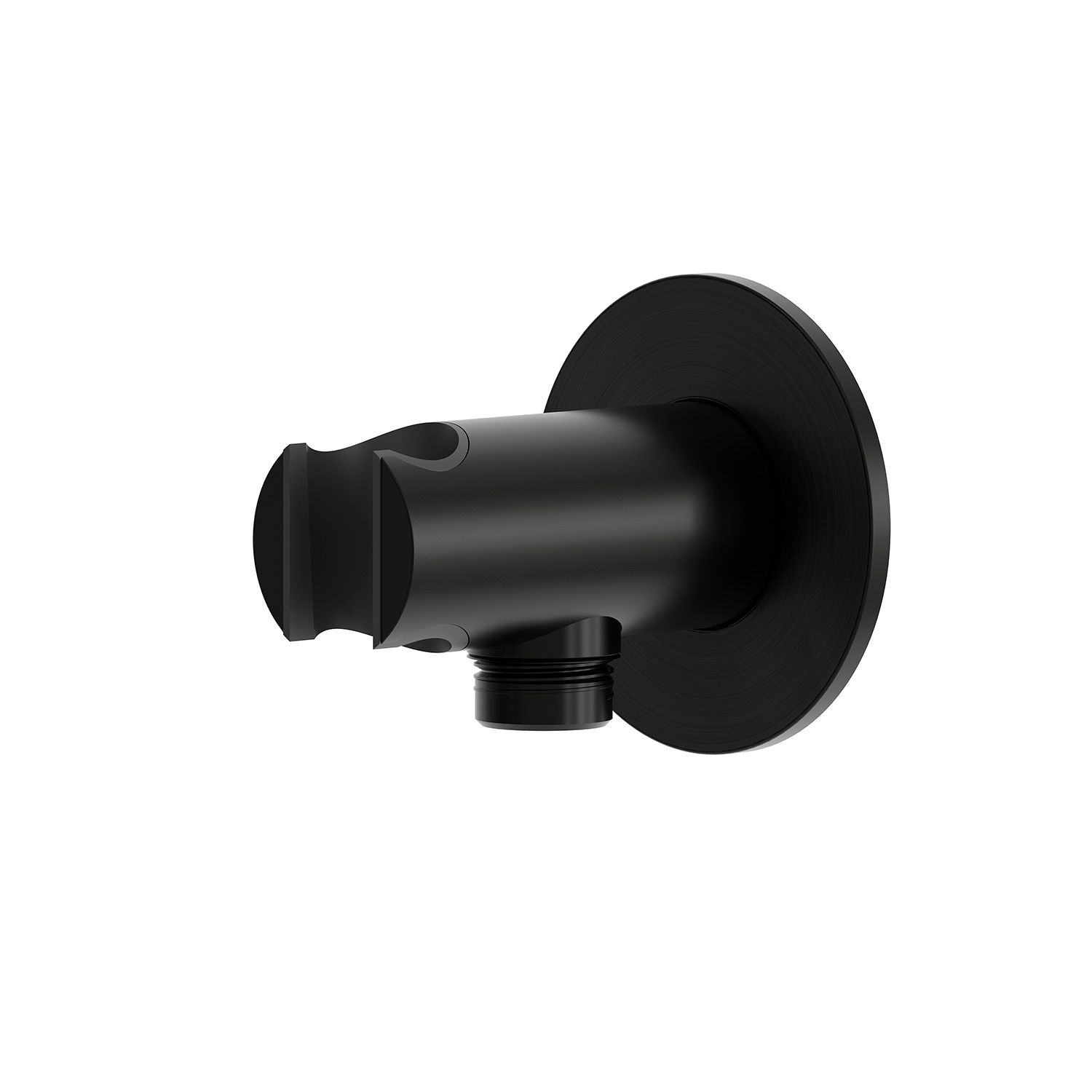Supporto a muro per doccino nero in acciaio inox 316L