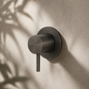 Deviatore muro levante colore canna fucile in acciaio inox 316L resistente e duraturo