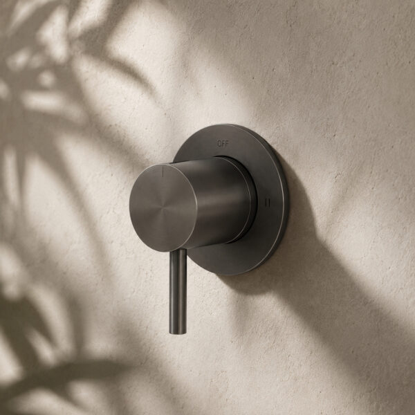 Deviatore muro levante colore canna fucile in acciaio inox 316L resistente e duraturo