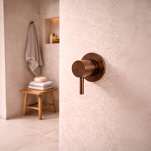 Deviatore da muro in acciaio inox 316L oro rosa stile moderno e resistente