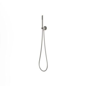 Kit attacco doccino e tubo flessibile in acciaio inox satinato 316L