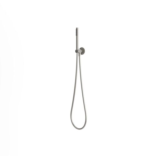 Kit attacco doccino e tubo flessibile in acciaio inox satinato 316L