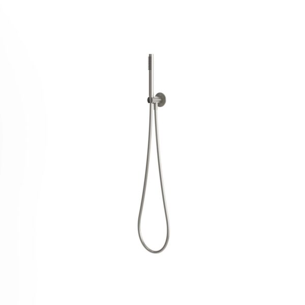 Kit attacco doccino e tubo flessibile in acciaio inox satinato 316L