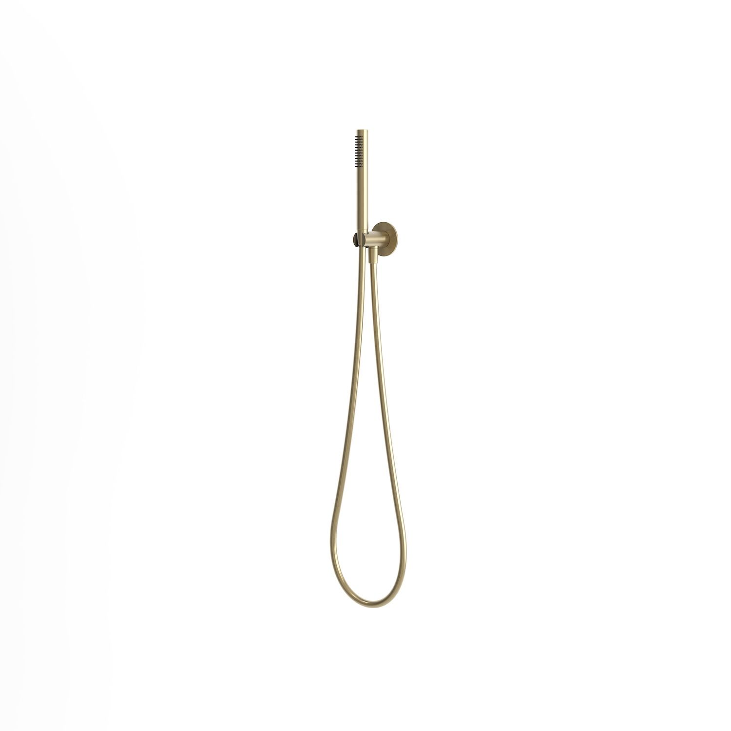 Kit doccino con tubo flessibile da muro oro acciaio inox 316L