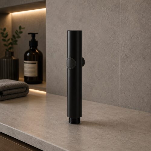 Doccetta nero in acciaio inox 316L resistente a corrosione e usura