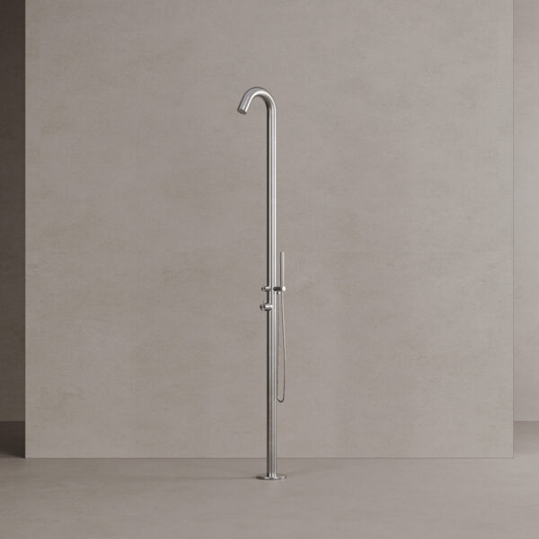 Doccia Curva Da Esterno In Acciaio Inox 316 Sined Doccia Alghero Inox