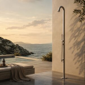 Doccia esterna inox in acciaio inox 316L acqua calda e fredda
