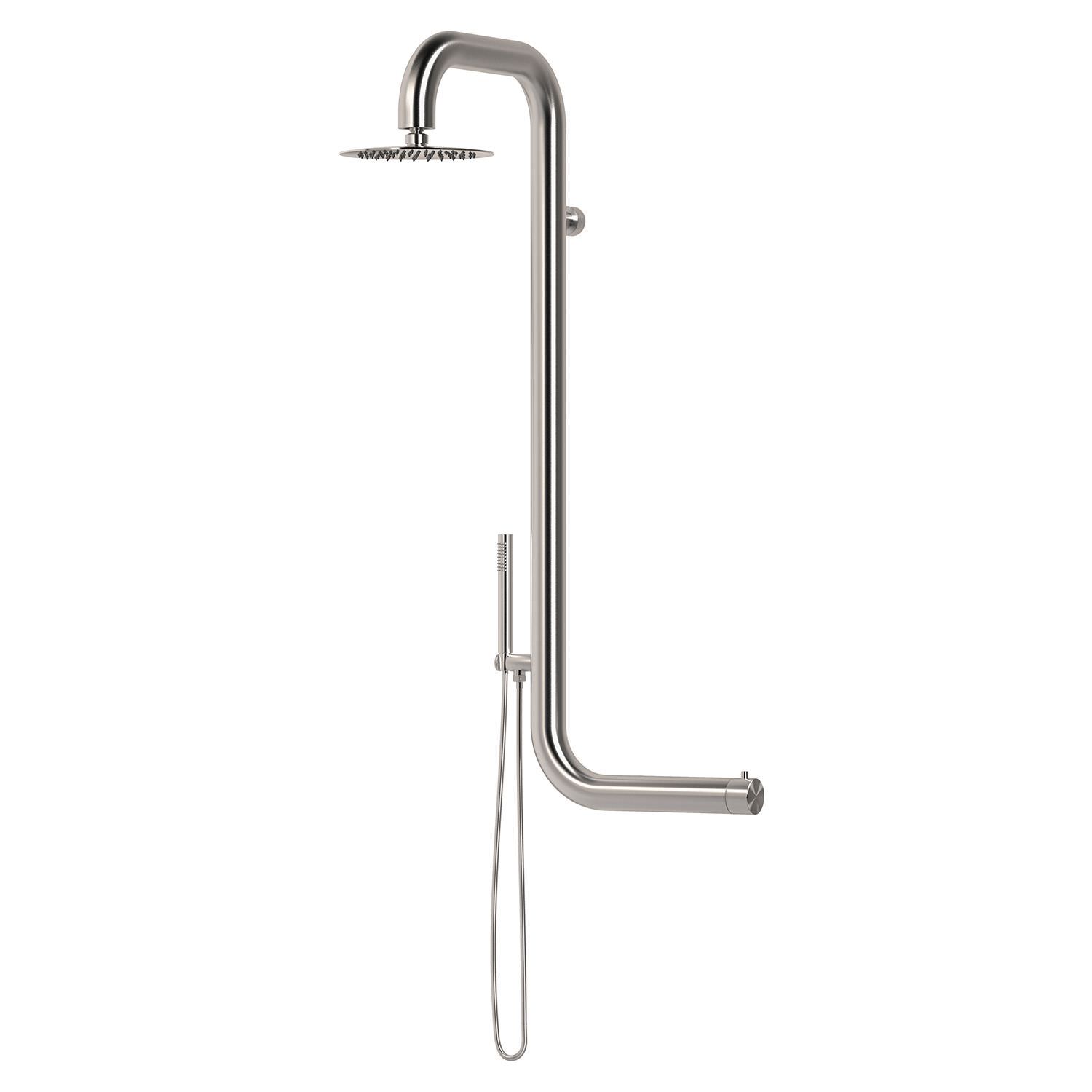 Doccia Esterna Acqua Calda e Fredda Sined Doccia Cabras Parete Inox - immagine 2