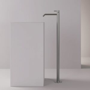 Rubinetto freestanding inox in acciaio inox 316L per vasche e lavabi