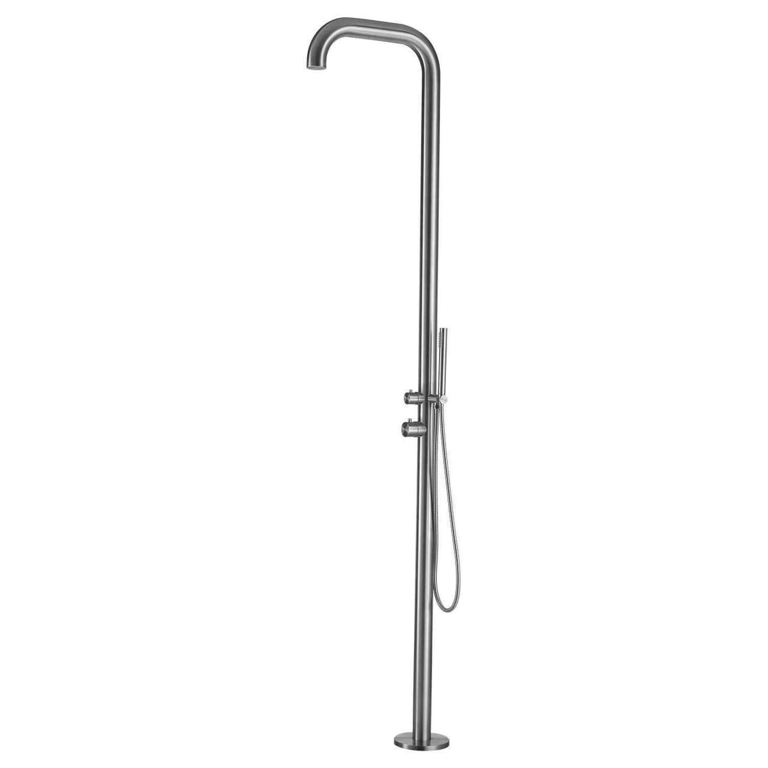 Doccia Per Esterno In Acciao Inox Satinato 316l Sined Doccia Chia Inox - immagine 2