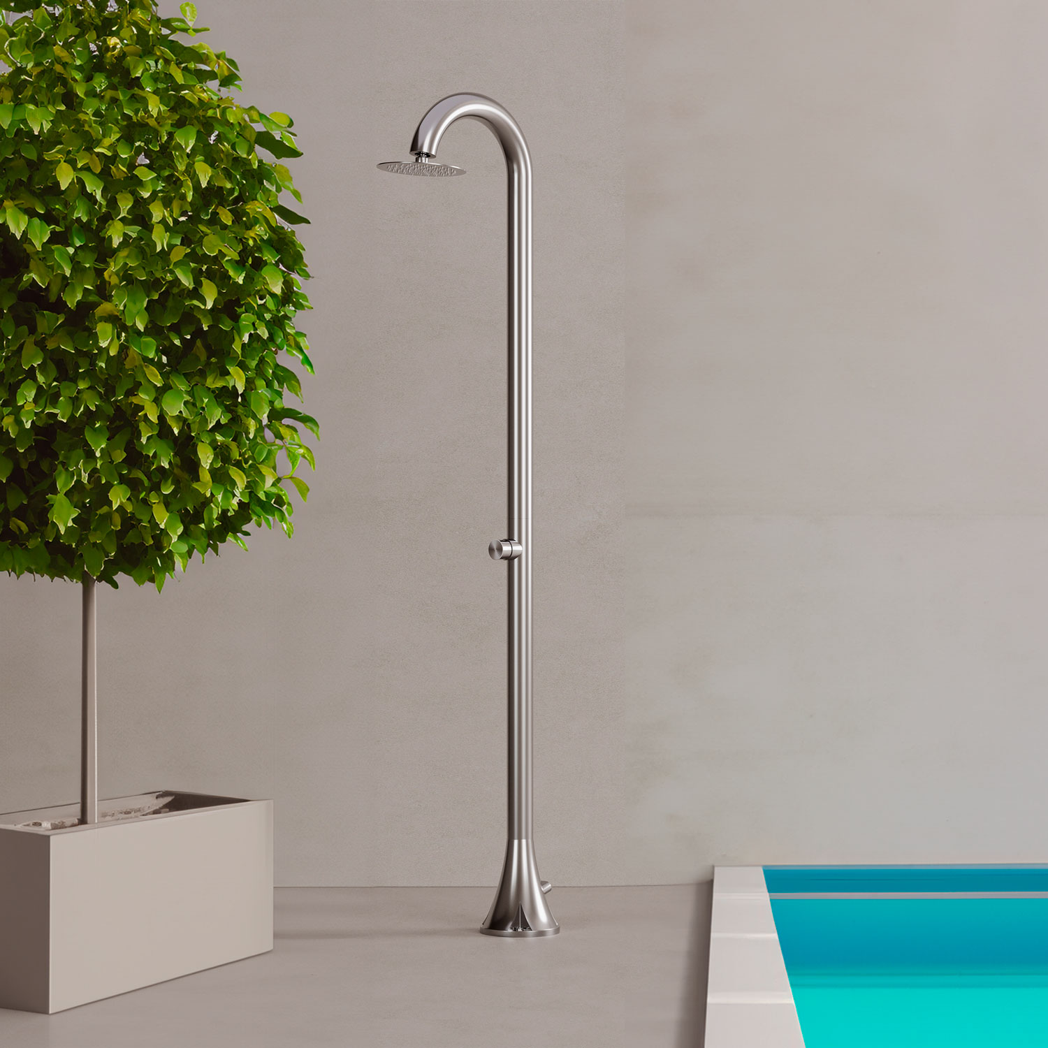 Doccia esterno temporizzata inox satinato in acciaio inox 316L - immagine 5