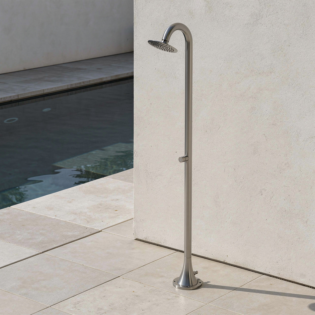 Doccia esterno temporizzata inox satinato in acciaio inox 316L - immagine 6
