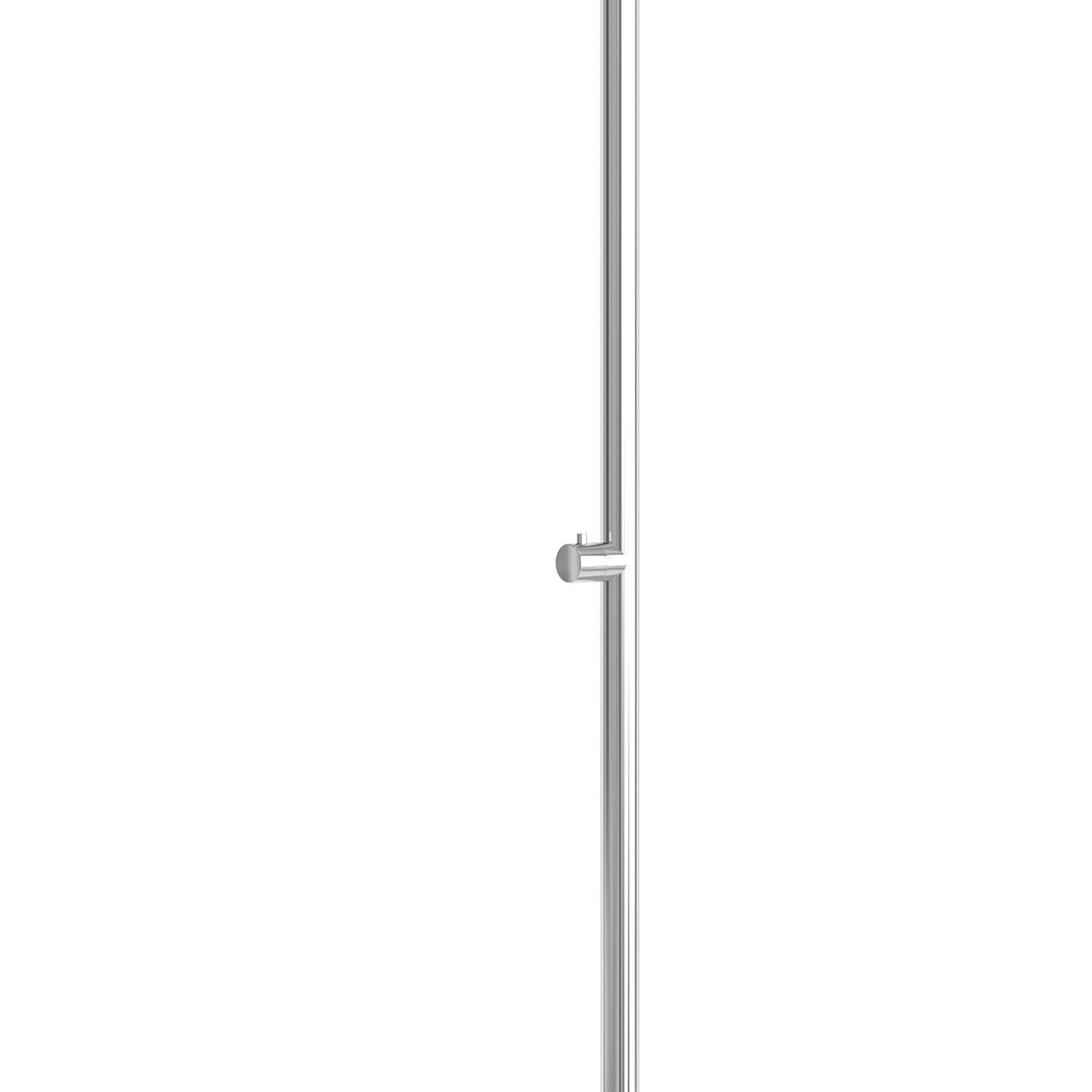 Doccia esterna inox satinato in acciaio AISI 316 con soffione 25 cm e fissaggio pavimento - immagine 3