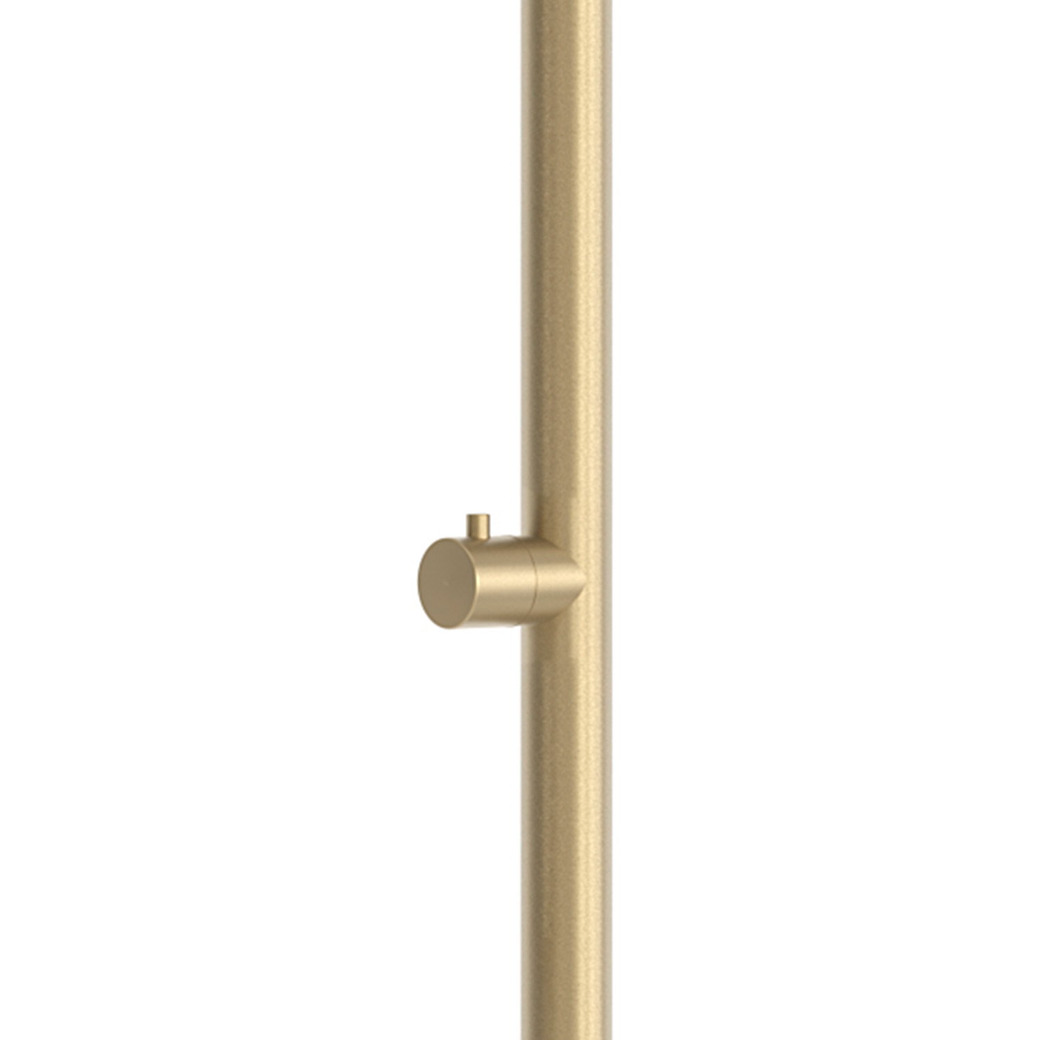 Doccia esterna oro in acciaio inox AISI 316L con soffione 25 cm e rubinetto integrato - immagine 3