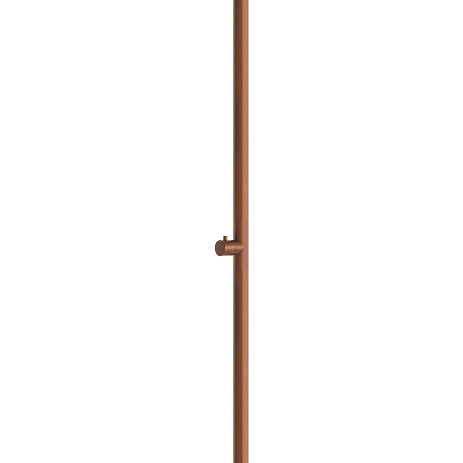 Doccia esterna in acciaio inox 316L oro rosa con soffione Ø25 cm e rubinetto - immagine 3