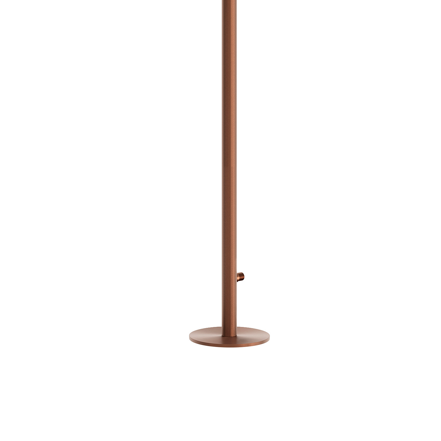 Doccia esterna in acciaio inox 316L oro rosa con soffione Ø25 cm e rubinetto - immagine 4