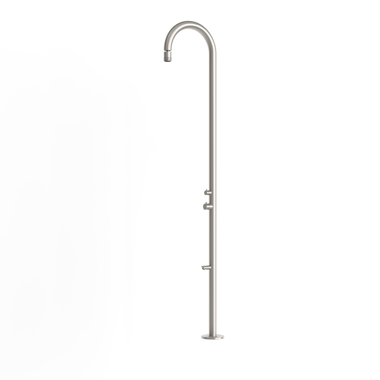 Doccia inox satinata in acciaio 316L resistente a nebbia salina e acqua - immagine 2