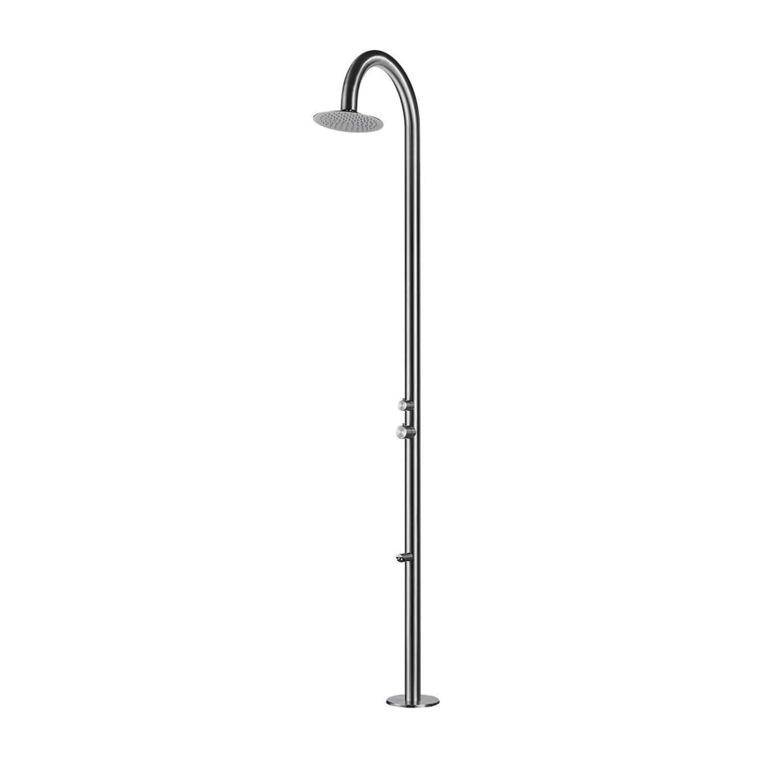Doccia Curva Per Piscina Inox 316l Satinato Sined Doccia Palau Inox - immagine 2
