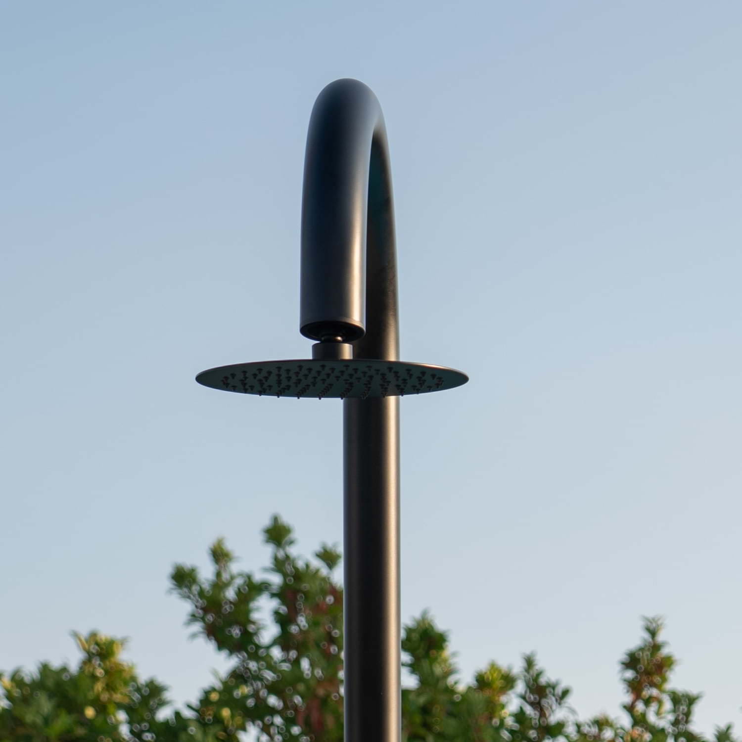 Doccia Curva Nera Per Piscina Inox 316l Sined Doccia Palau Nera - immagine 6