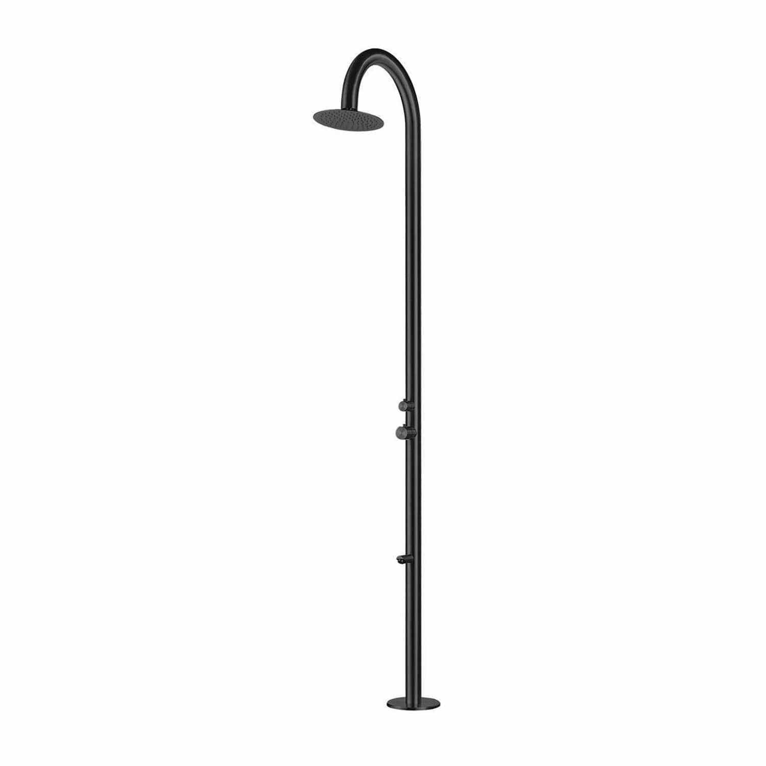 Doccia Curva Nera Per Piscina Inox 316l Sined Doccia Palau Nera - immagine 2