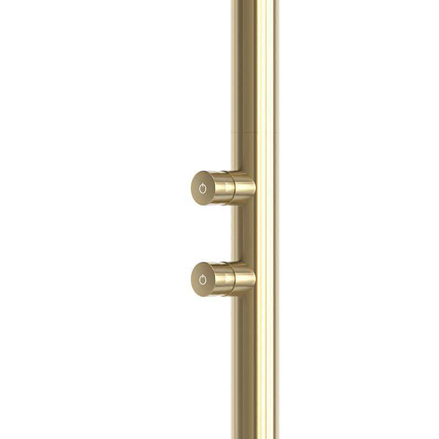 Doccia doppio in acciaio inox 316L oro finitura oro - immagine 3