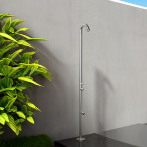 Doccia Esterna Acqua Calda e Fredda Inox 316l Sined Doccia Quartu Inox