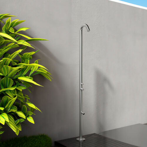 Doccia Esterna Acqua Calda e Fredda Inox 316l Sined Doccia Quartu Inox