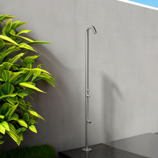 Doccia Esterna Acqua Calda e Fredda Inox 316l Sined Doccia Quartu Inox