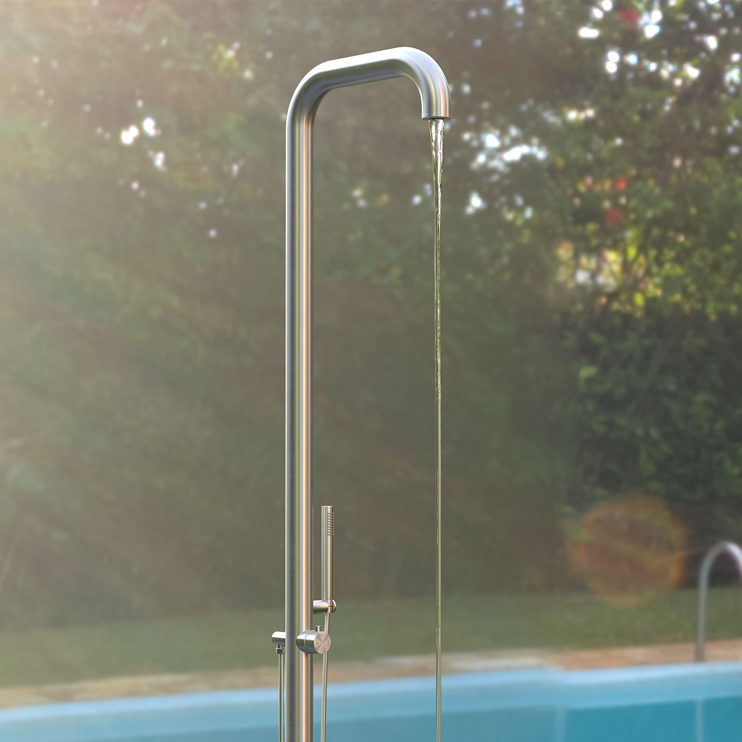 Doccia Per Esterno Inox Aisi 316l e Doccino Sined Doccia Sassari Inox