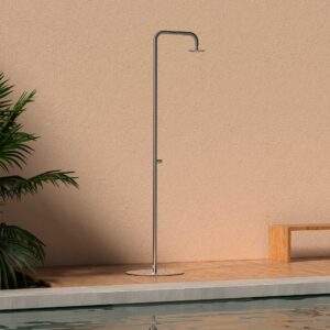 Doccia Esterna Solo Acqua Fredda Inox 316l Sined Doccia Simius Inox