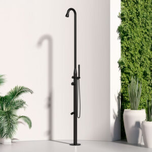 Doccia nera in acciaio inox 316L 228e8239 cm acqua calda e fredda