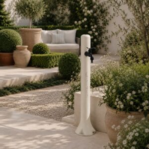 Fontana Bianca Da Giardino In Polietilene Sined Fontana Acqua Bianca