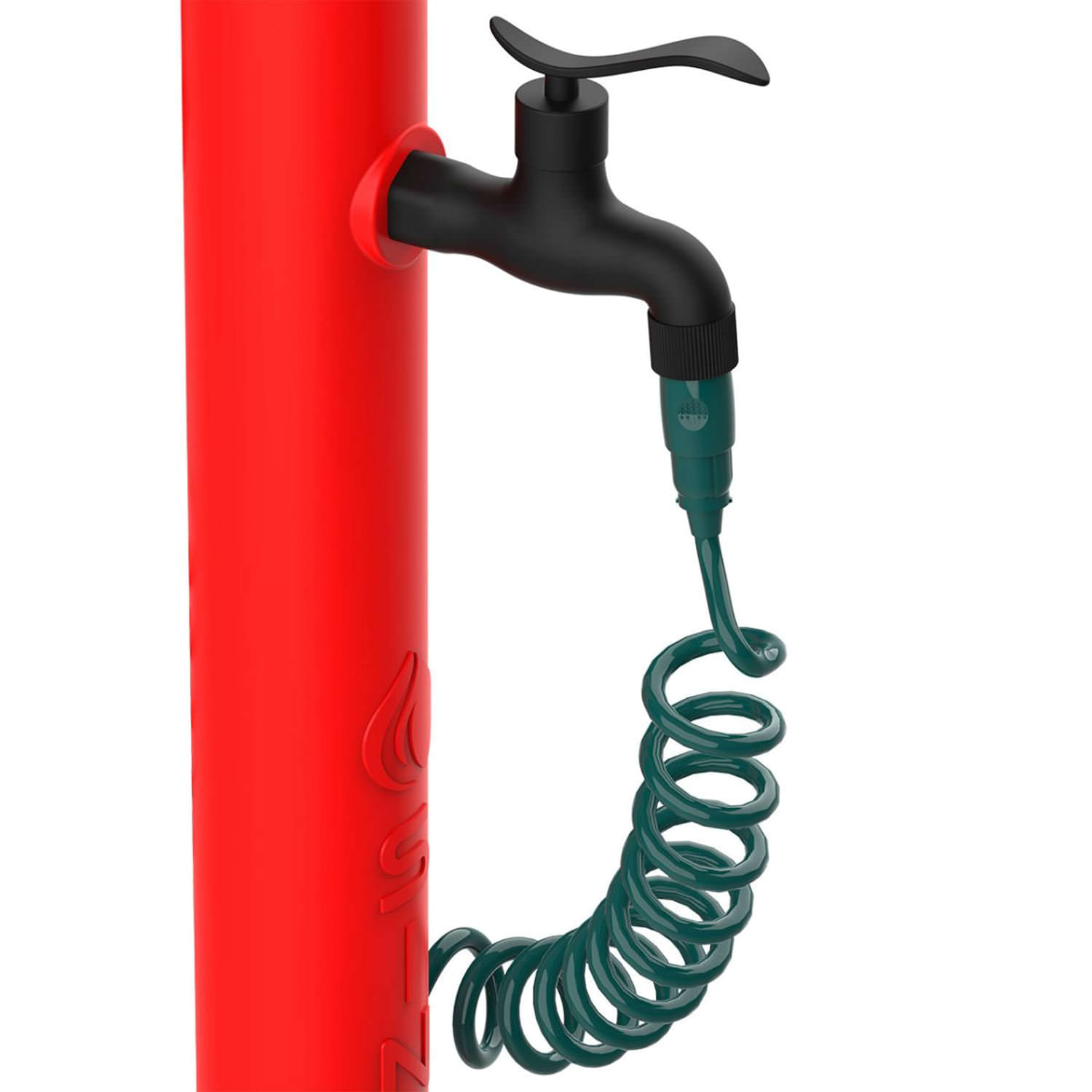 Fontanella Rossa Con Pistola Da Giardino Sined Fontana Acqua Pro Rossa - immagine 5