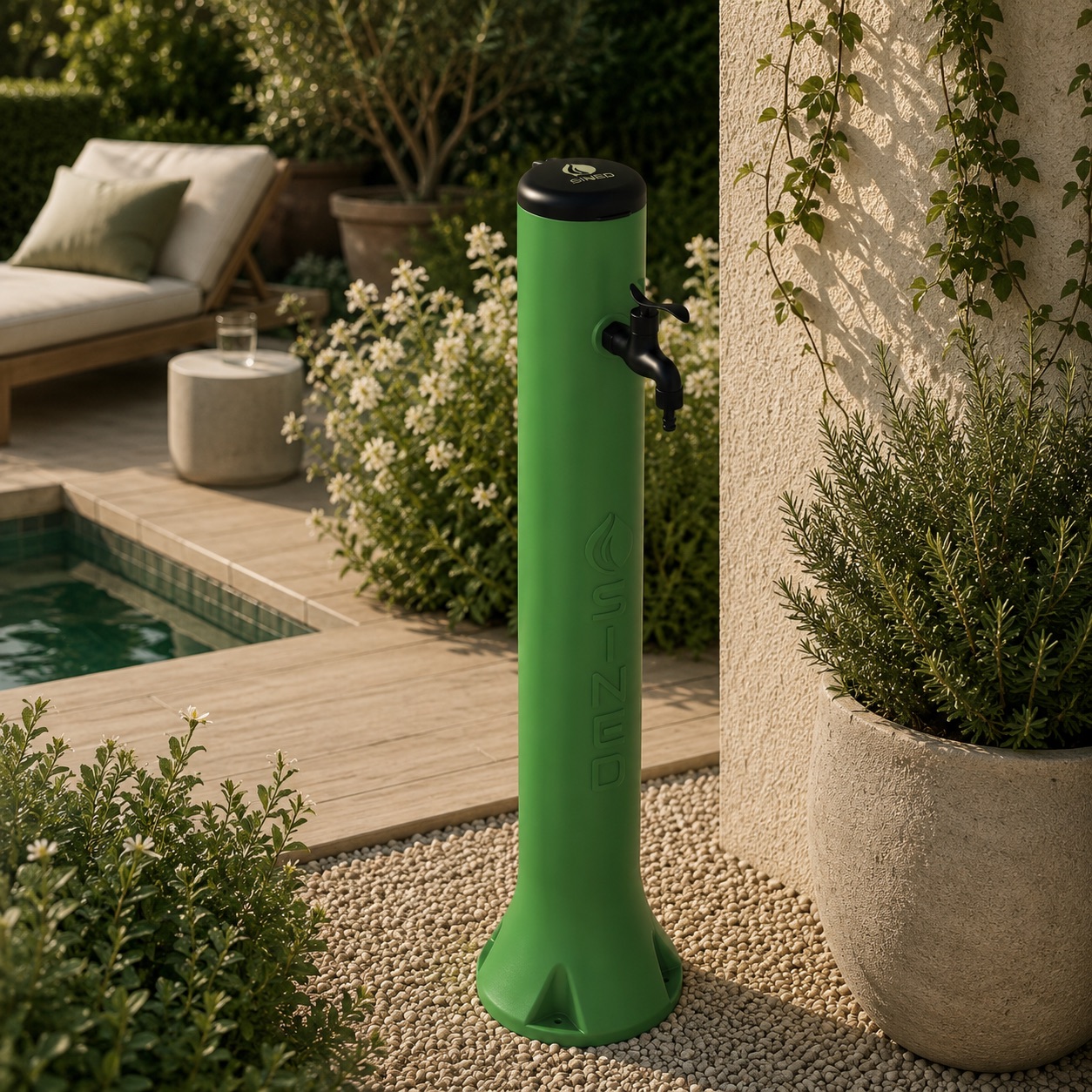 Fontanella Verde In Hdpe Attacchi Rapidi Sined Fontana Tritone Verde