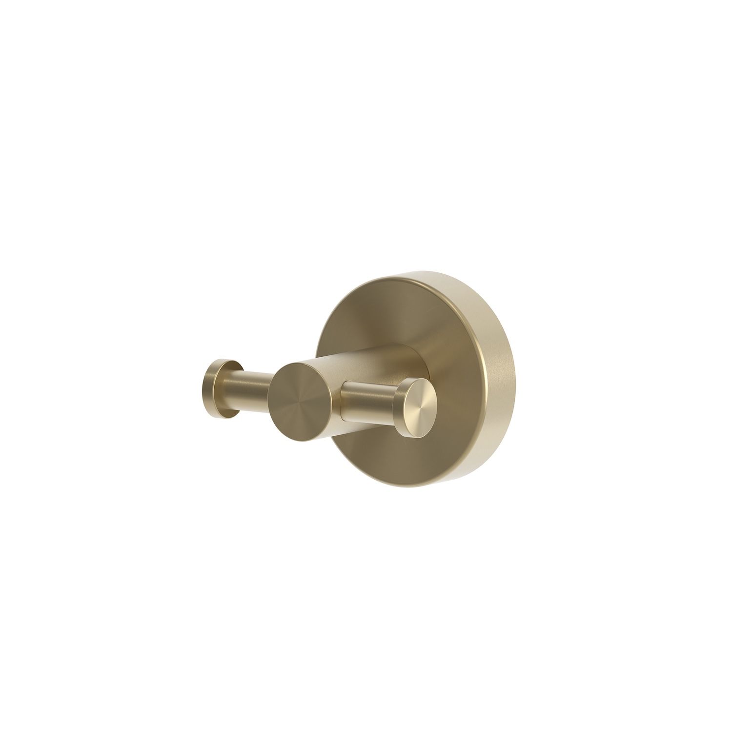 Gancio Doppio Porta Salviette da Parete Oro PVD in Acciaio Inox 316L
